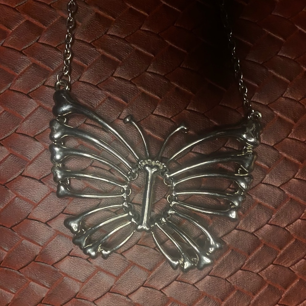 Butterfly Bones statement necklace